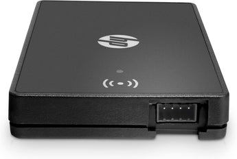 HP Legic USB Reader (4QL32A) for secure login and access control, black.
