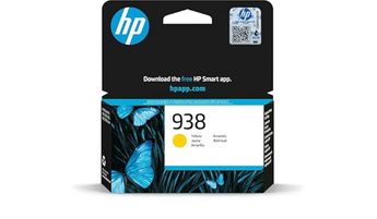 HP 938 Yellow Original Ink Cartridge (4S6X7PE) for professional-quality printing in home offices.