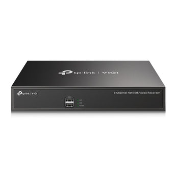 TP-Link VIGI NVR1008H 8-channel network video recorder with PoE+ ports for simplified IP camera connection and reliable video storage.