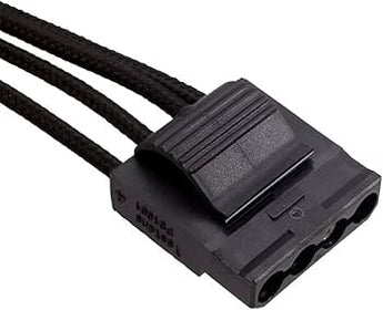 Corsair CP-8920193 Black Premium Sleeved Paracord Cable - 4-Pin Molex, 750mm