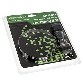 BitFenix Alchemy 2.0 Magnetic LED Strip - 12cm Green - BFA-MAG-12GK6-RP