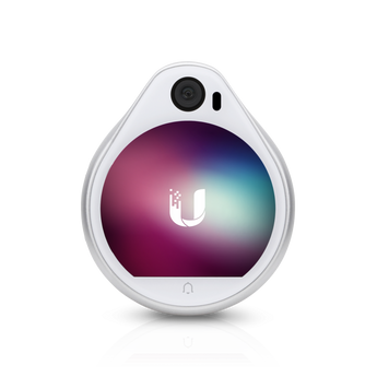 Ubiquiti UniFi Access Reader Pro (UA-Pro) with touchscreen, camera, NFC, and Bluetooth for secure door entry.