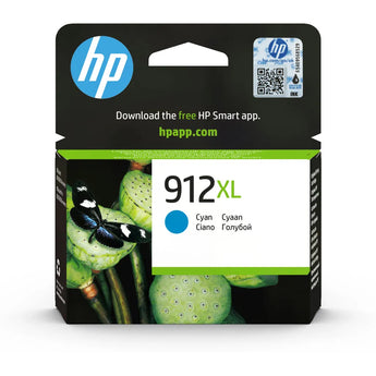 HP 912XL High Yield Cyan Ink Cartridge (3YL81AE) for HP OfficeJet printers. High-quality cyan ink for professional documents and photos.