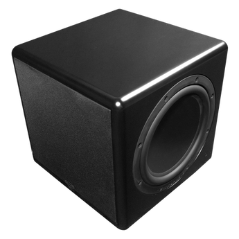 TruAudio Compact Series 10" Powered Subwoofer with dual passive radiators, 250W output, for enhanced bass in a compact design.