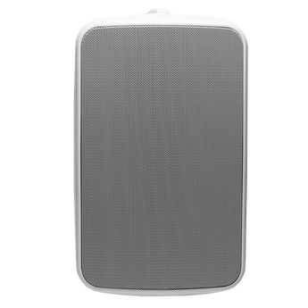 TruAudio OP-6.2-WT 6.5-inch 2-way outdoor speaker with swivot bracket. White finish. Delivers premium sound for patios and gardens.