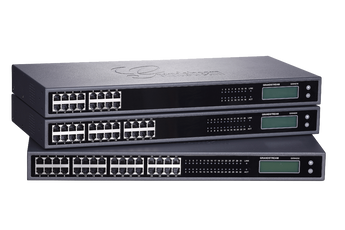 Grandstream GXW4216: A 16-port FXS VoIP gateway, converting analog phone lines for use with modern IP phone systems.