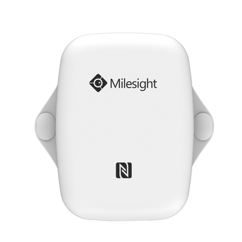 Milesight MLS-SNSR-TH: LoRaWAN temperature and humidity sensor for indoor environmental monitoring. Compact design.