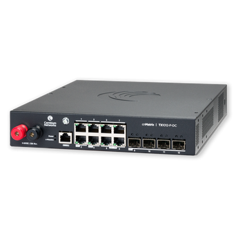 Cambium cnMatrix 12 Port PoE DC Switch | CNM-TX1012-P-DC