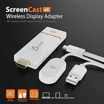 J5create JVAW62 ScreenCast USB-C Wireless HDMI Display Adapter