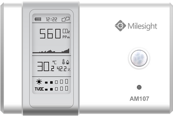 Milesight Indoor Ambience Monitoring - Temperature, Humidity, Motion, Light, CO2, TVOC Sensor