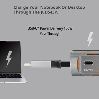 J5create JCA152 USB-C to 4K HDMI Adapter with 100W Power Delivery