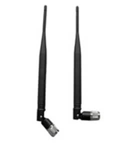 2.4GHz Dipole Antenna with 5dBi gain and SMA Male RP connector for improved wireless signal strength and range.