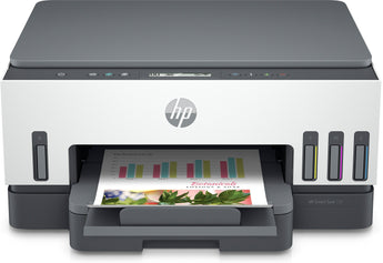 HP Smart Tank 720 All-in-One printer featuring wireless connectivity and high-capacity ink tanks.