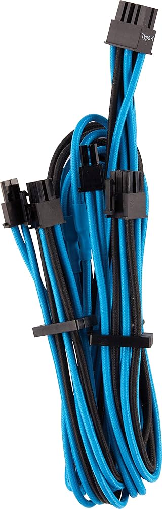Corsair CP-8920256 Blue/Black Premium Sleeved PCIe Cable Kit