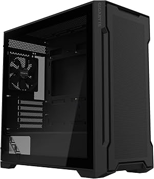 Gigabyte C102G mATX Tower Case - Tempered Glass, Black