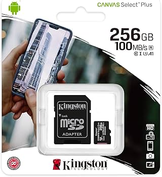 Kingston Canvas Select Plus 256GB MicroSDXC UHS-I Memory Card