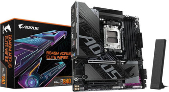 Gigabyte B840M AORUS ELITE WIFI6E Micro-ATX Motherboard - AMD B840, AM5, DDR5, WiFi 6E