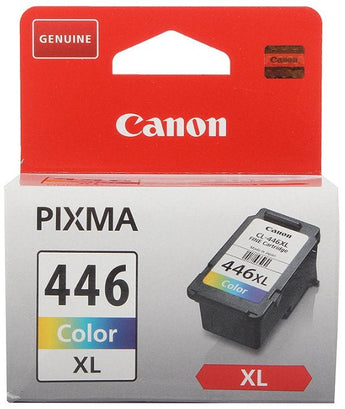 Canon CL-446XL color ink cartridge for Canon printers. High-yield cartridge, prints vivid colors, 13ml capacity.