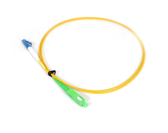Acconet SC/APC to LC/UPC simplex single-mode fiber patch lead, 1 meter, for data transmission.