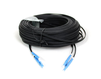 Acconet Uplink Cable, LC-LC UPC connectors, 150 meters long, for high-speed fiber optic data connections.