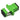 Acconet SC/APC Simplex mid coupler for connecting fiber optic cables, featuring a green APC connector.
