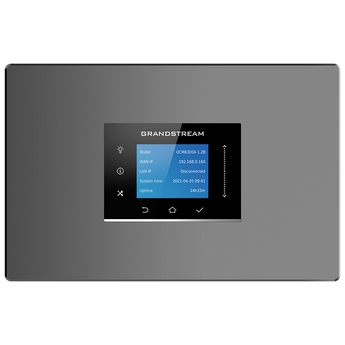 Grandstream UCM6304A VoIP PBX with 4 FXS and 4 FXO ports, designed for voice communication without video support.