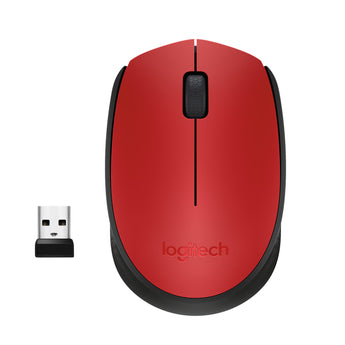 Logitech M171 - Reliable Wireless Mouse - Red