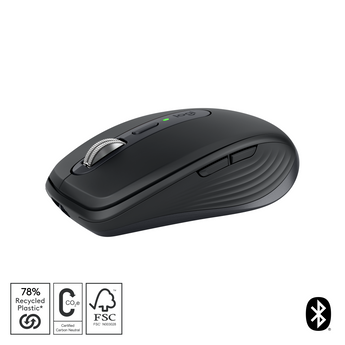 Logitech MX Anywhere 3S - 8K DPI, Quiet Clicks - Wireless Mouse