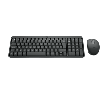 Logitech MK250 compact Bluetooth wireless keyboard and ambidextrous mouse combo for computers and laptops.