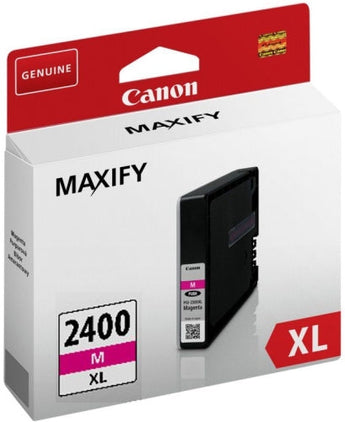 Canon PGI-2400XL Magenta Ink Cartridge for IB MB Series printers. High-yield ink for professional color documents.