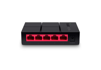 Mercusys MRC-MS105G: A compact 5-port Gigabit desktop switch for expanding your home or office network with fast, wired connections.