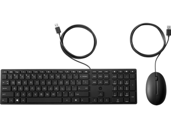 HP Wired 320MK keyboard and mouse combo connected via USB