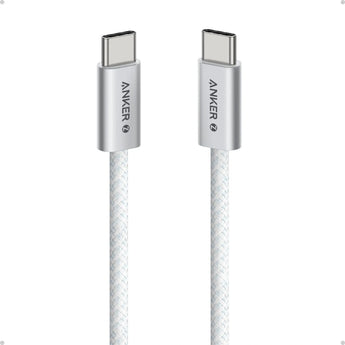 ANKER TYPE C TO TYPE C BRAIDED CABLE 240W 1M WHITE