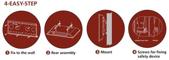 Aavara EF6540 LCD/Plasma TV Wall Mount - Tilting, Anti-Theft, Up to 80kg