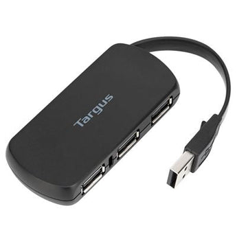 Targus 4-Port USB 2.0 Hub (ACH114EU): Compact desktop hub for connecting up to 4 USB devices with plug-and-play functionality.