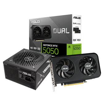 Asus Nvidia GeForce RTX 5050 OC Edition and 750W 80 PLUS Bronze Non-Modular Power Supply Bundle