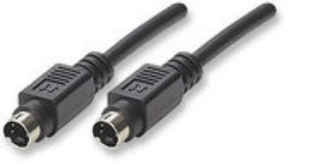 Manhattan S-Video 4 Pin 1.8m Cable Black