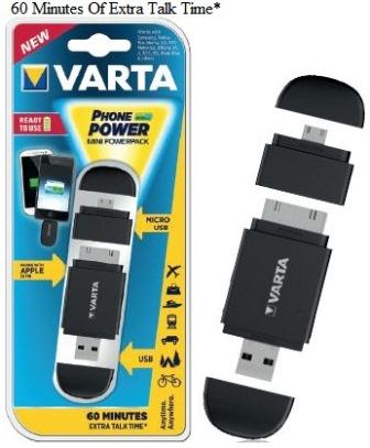 Varta Black Mini Powerpack Charger Smart 2 In 1