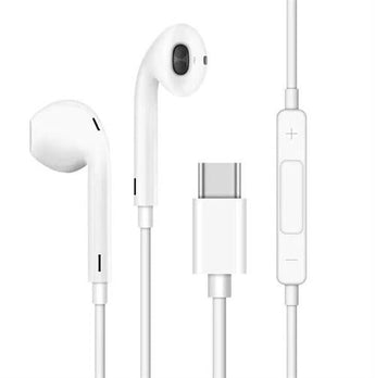 EZRA 3.5mm To TypeC White Digital Earphones 1.2m