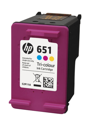 HP 651 Tri-Colour Ink Cartridge - IA 55 - C2P11AE