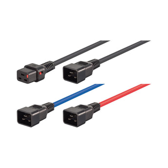 Linkqage 2m C19 to C20 power extension cable for IT equipment, SKU: CAB-PWR-C19-C20-2M
