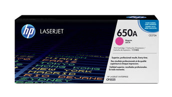 HP 650A Magenta Toner Cartridge (CE273A) for Color LaserJet CP5525 - Original HP Toner