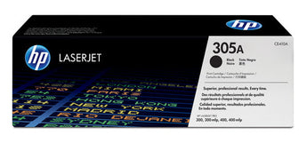 HP 305A Black LaserJet Toner Cartridge (CE410A) for LaserJet Pro M351, M375, M451, and M475 series printers.