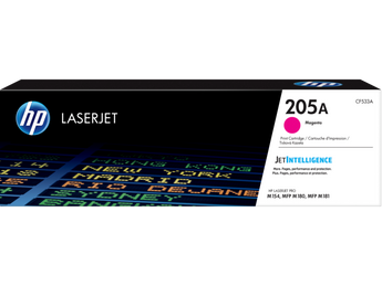 HP 205A Magenta LaserJet Toner Cartridge (CF533A) for vivid and professional printing.