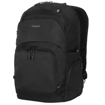 Targus Classic EcoSmart Backpack for 15-16 inch laptops, made from recycled materials. Black color.