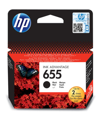 HP 655 Black Standard Capacity Ink Cartridge