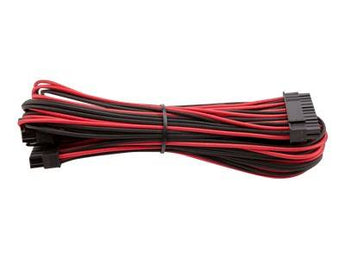 Corsair CP-8920162 Red/Black Premium Sleeved Cables - 24-Pin ATX Paracord Cable