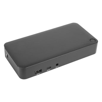 Targus USB-C DV4K Docking Station with dual 4K HDMI output and 65W power delivery for enhanced workstation connectivity.