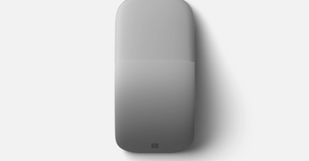 Microsoft Surface Arc Mouse Light Grey, a slim and portable wireless mouse with Bluetooth connectivity for Windows.