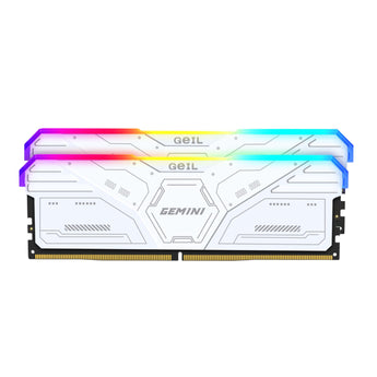 GeIL Gemini RGB 32GB DDR5 6000MHz Desktop Gaming Memory Kit (2 x 16GB) - White